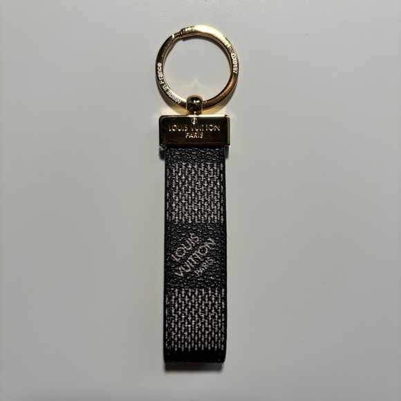 Louis Vuitton Gold and Black Keyring - Picture 1 of 3